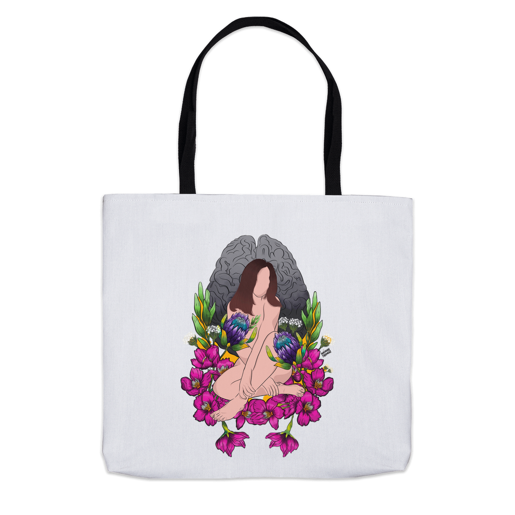 Wandering amongst the cherry blossoms Tote Bags