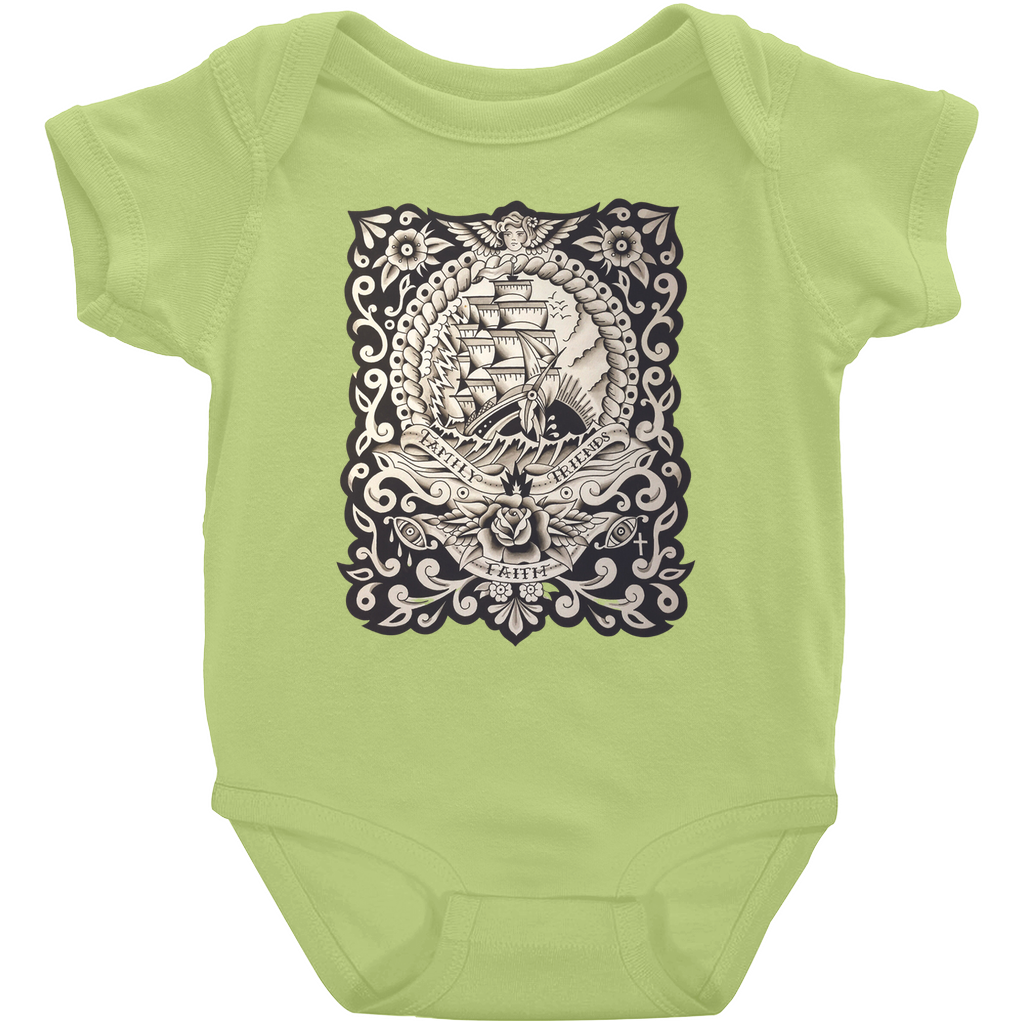 "Through Still and Storm" Onesie