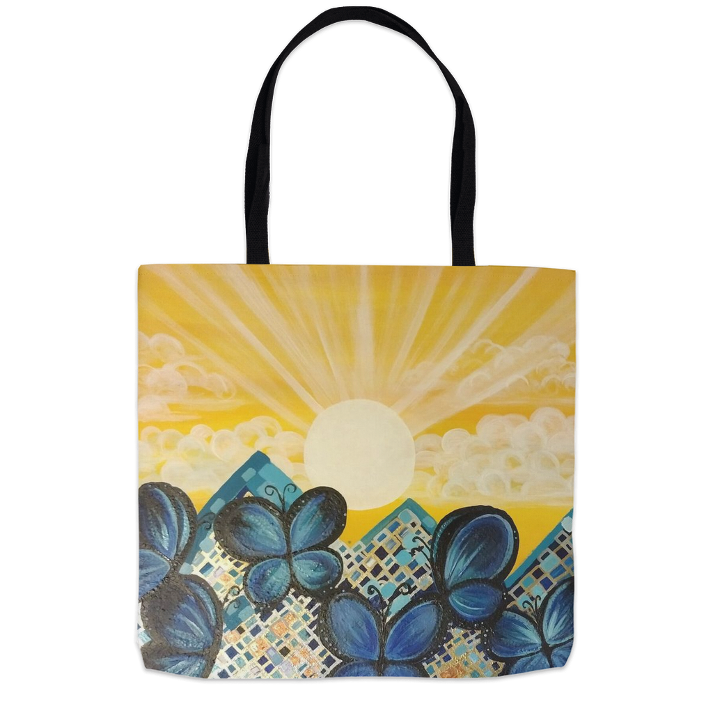 "It Didn't Face Her" Tote Bags