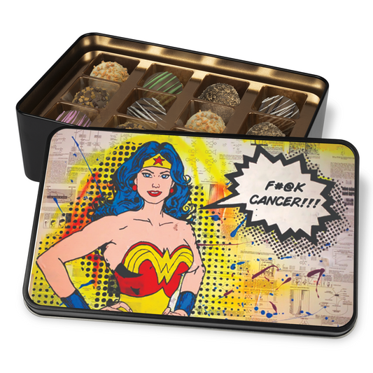Handmade Chocolate Truffles with "Empowered" Tin