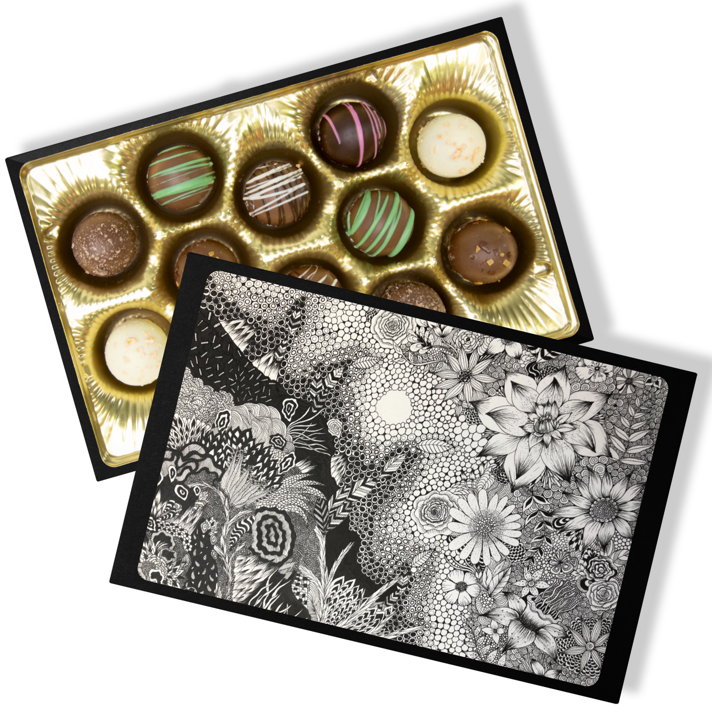 Handmade Chocolate Truffles in "Lighter Times" Box