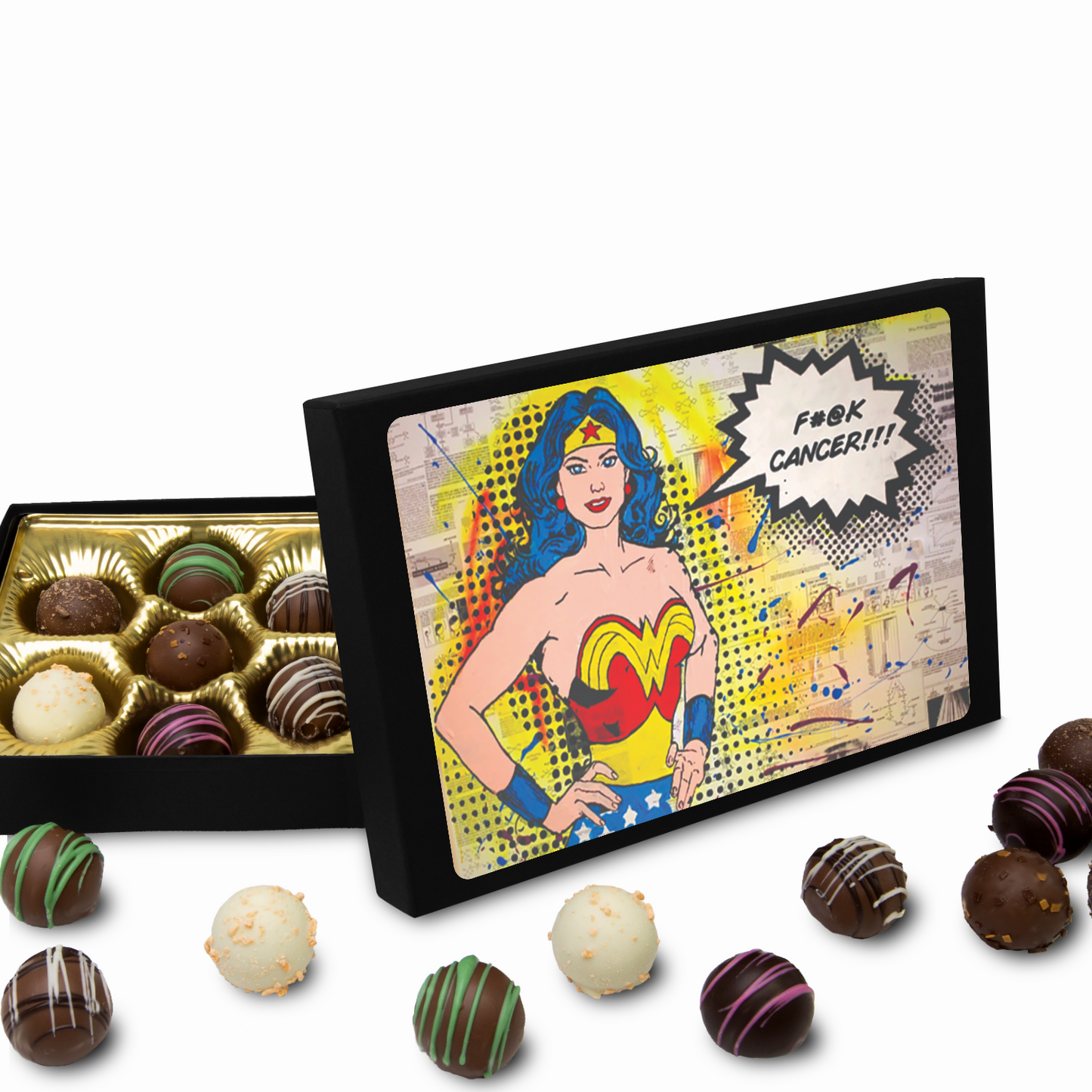Handmade Chocolate Truffles with "Empowered" Box