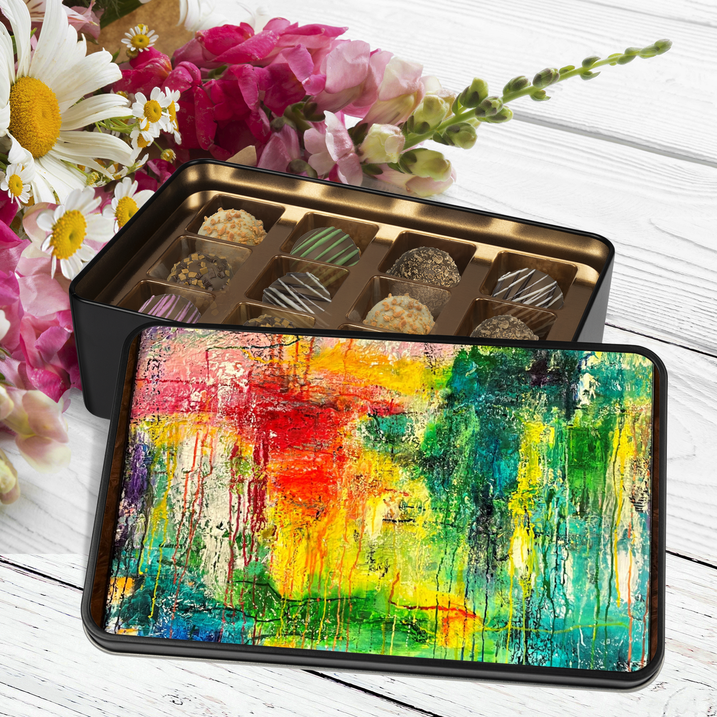 Handmade Chocolate Truffles with "Renewal" Tin