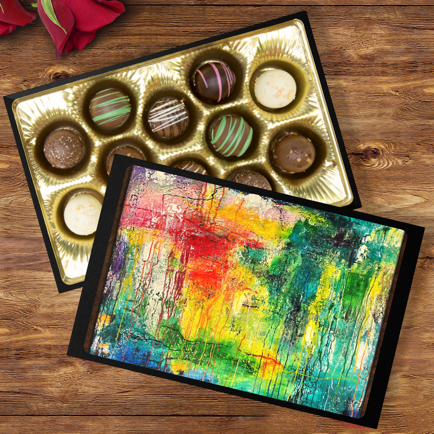 Handmade Chocolate Truffles with "Renewal" Box