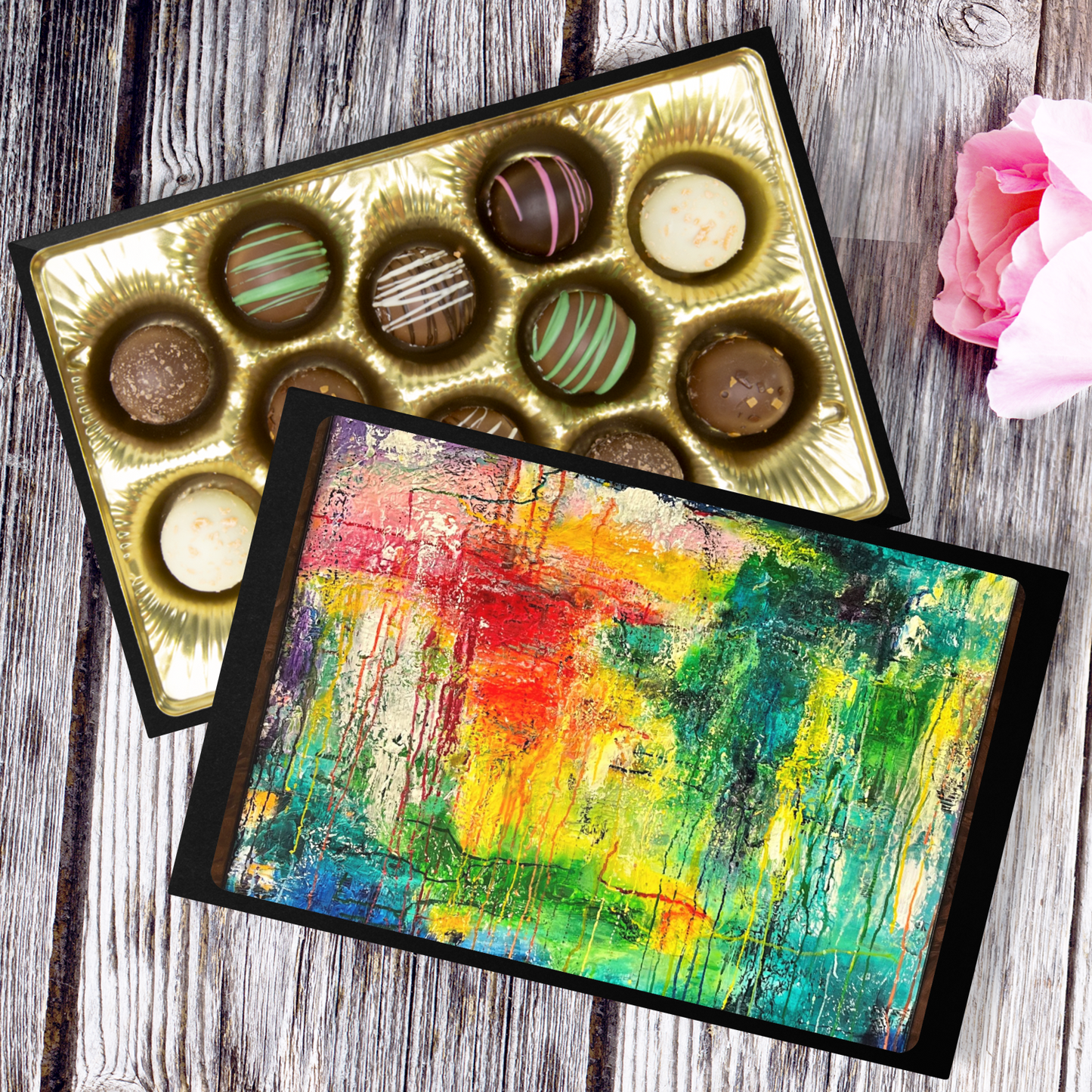 Handmade Chocolate Truffles with "Renewal" Box