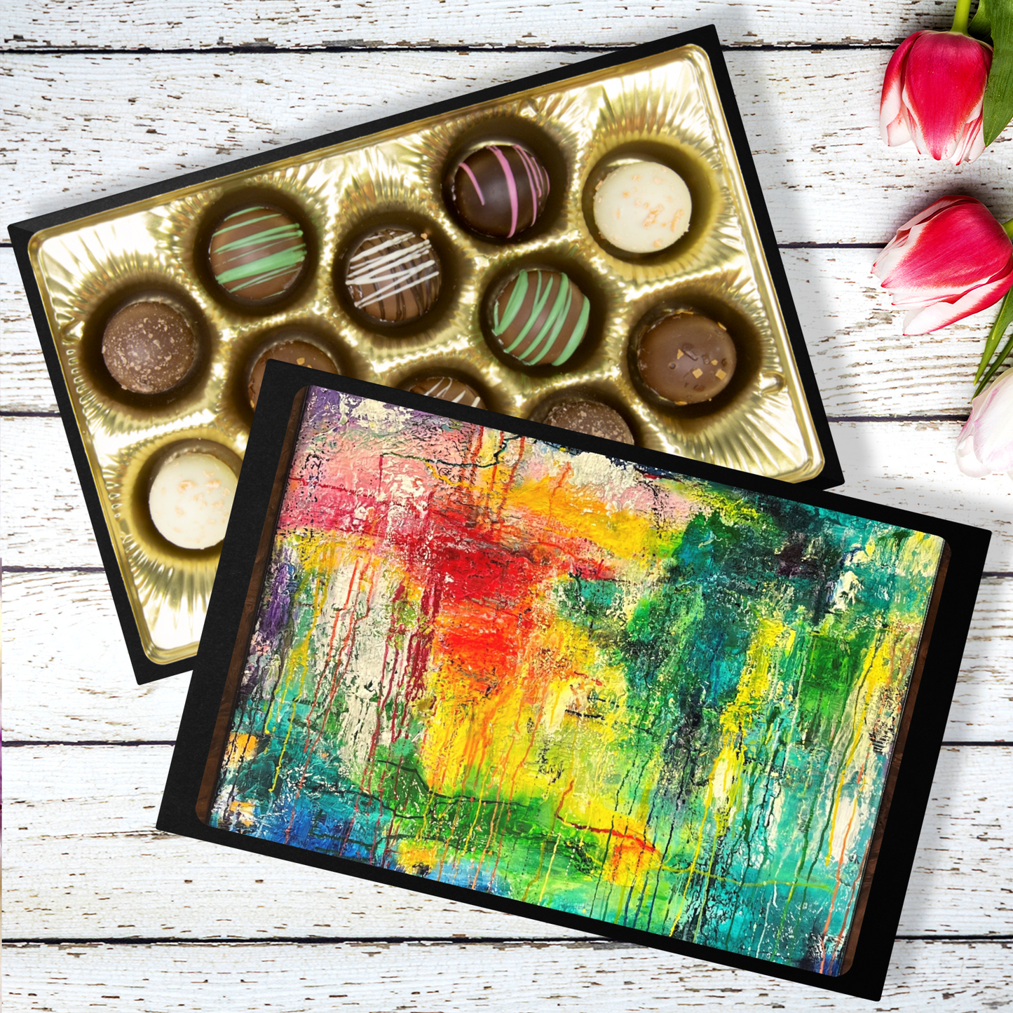 Handmade Chocolate Truffles with "Renewal" Box
