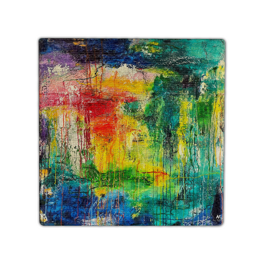 "Renewal" Single Linen Coaster