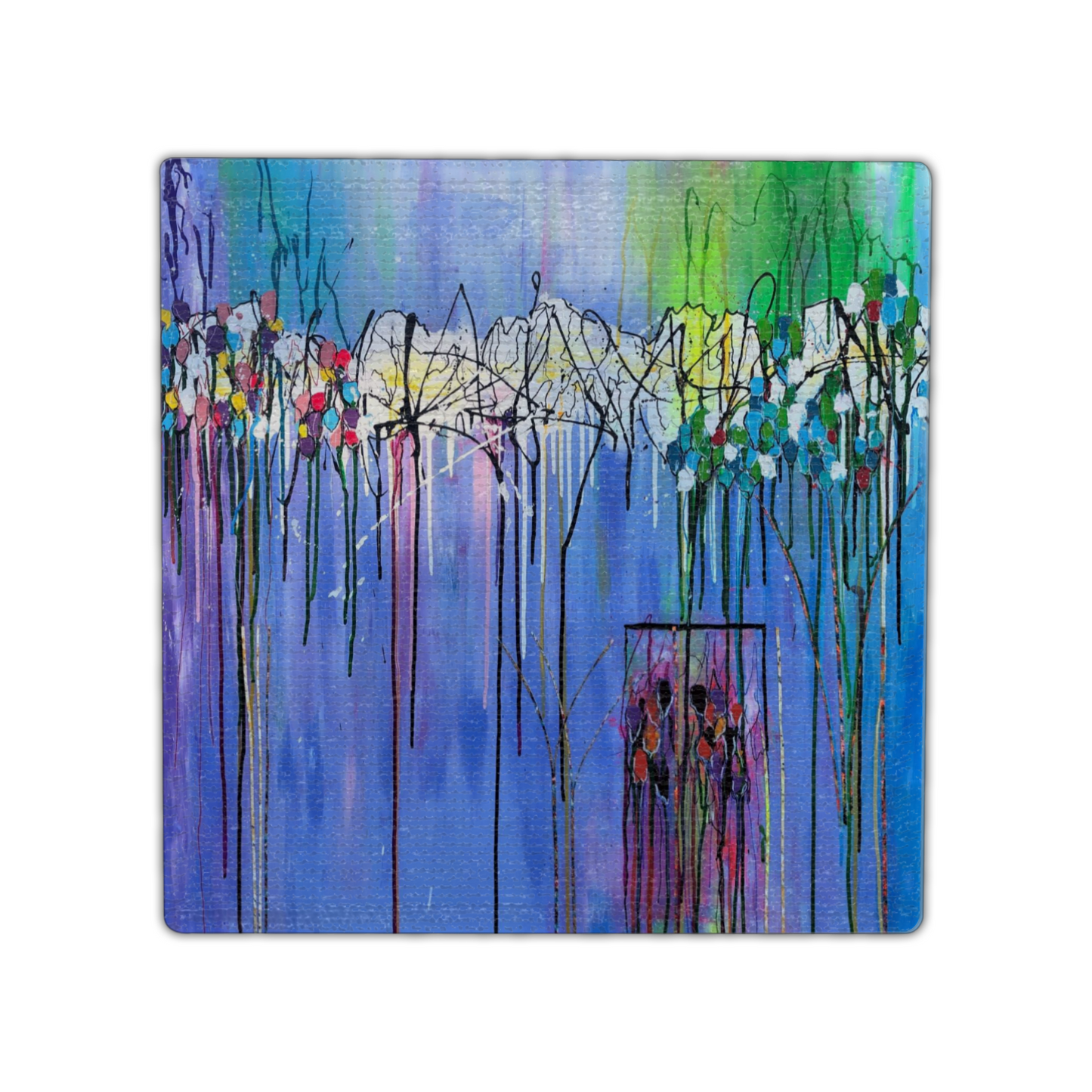 "Tulips" Single Linen Coaster