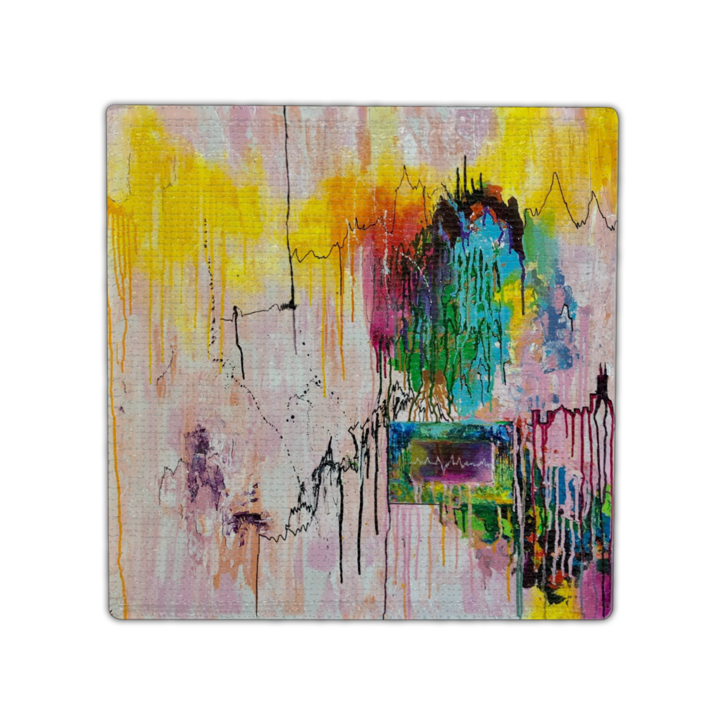 "Camino" Single Linen Coaster