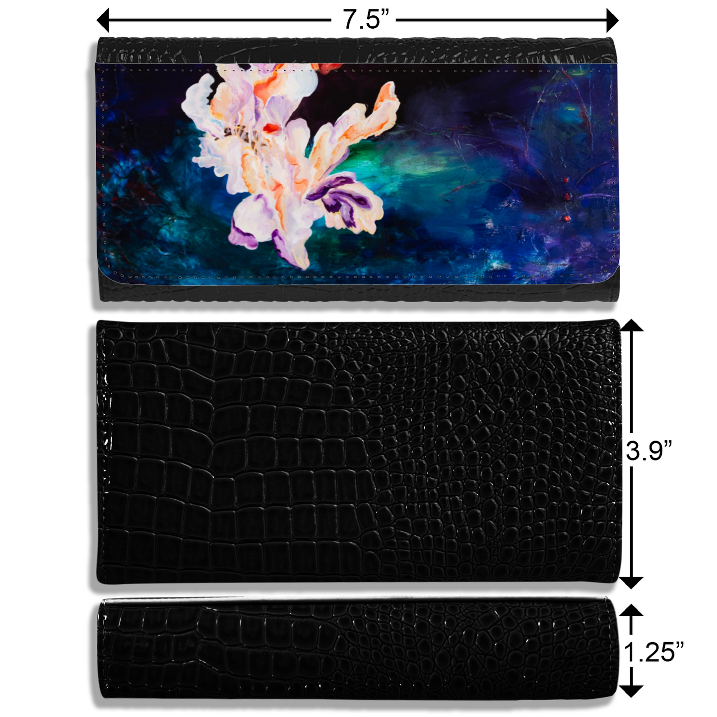 "Capable" Vegan Crocodile Leather Wallet