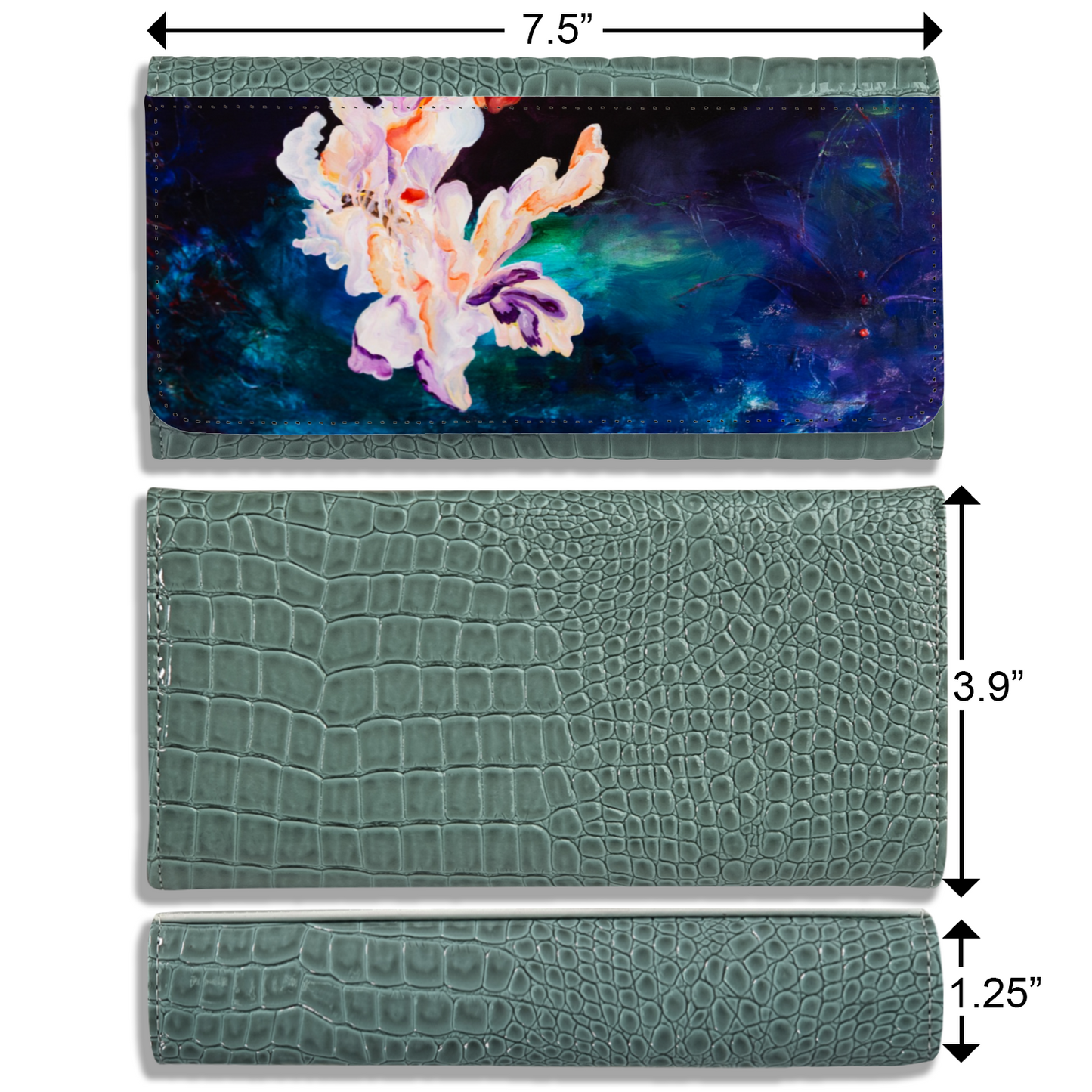 "Capable" Vegan Crocodile Leather Wallet