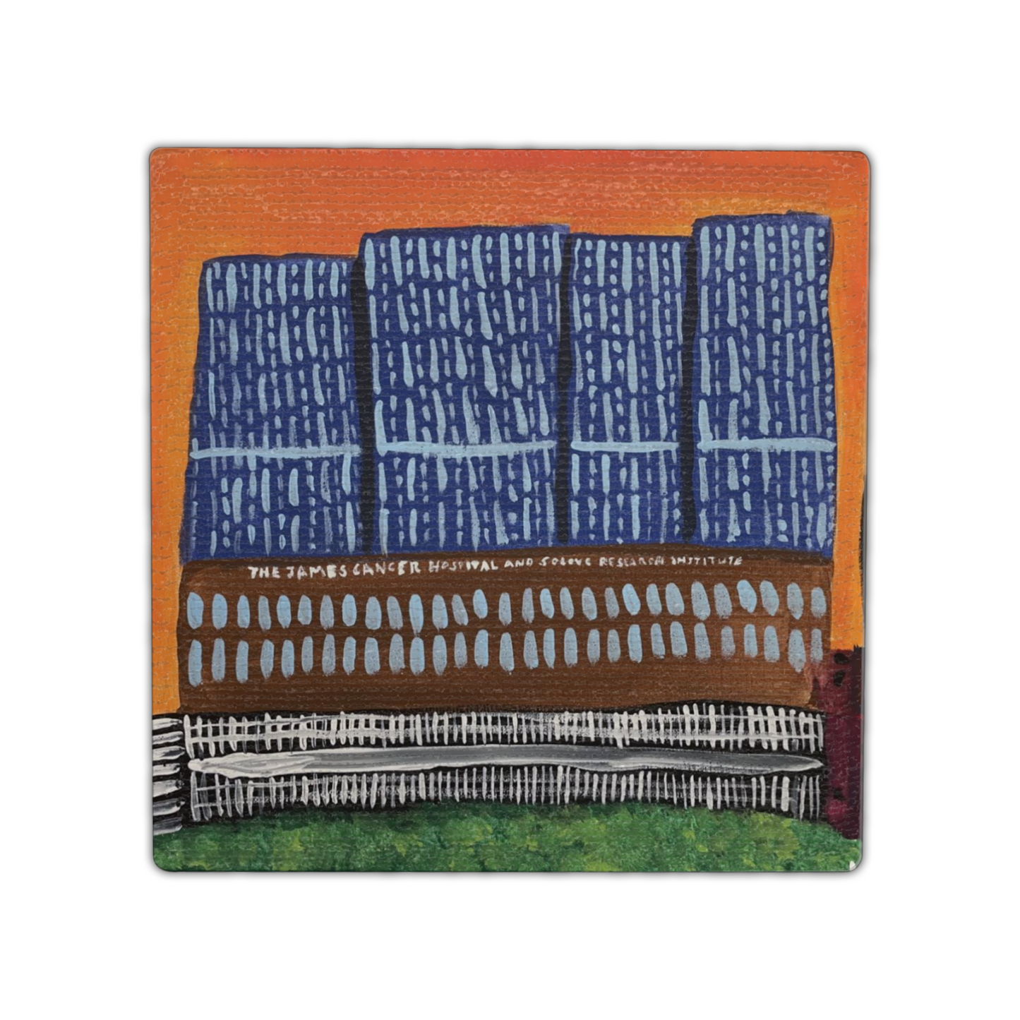 "A Place to Heal" Single Linen Coaster