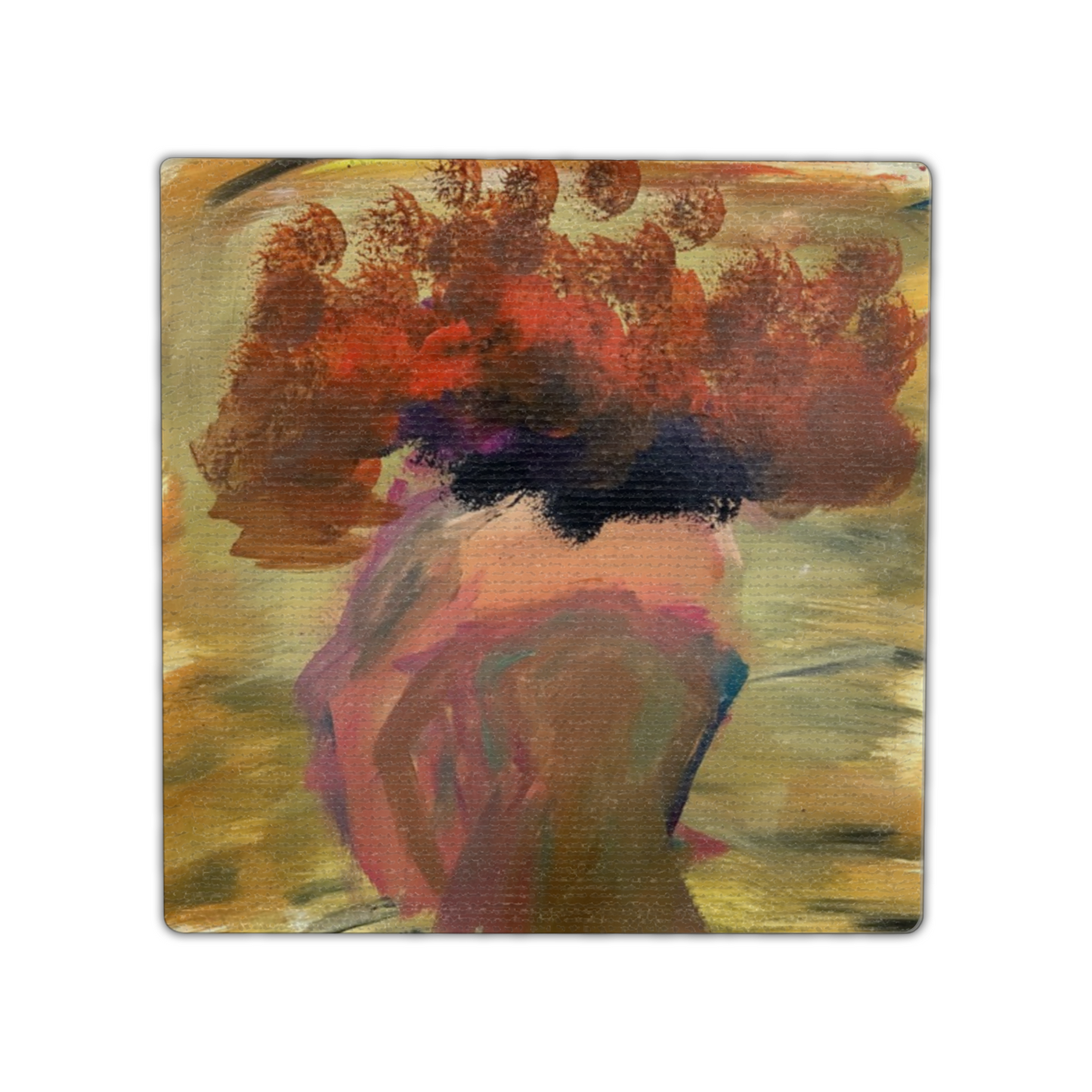 Twist Hearts “Symbols of Love” Single Linen Coaster