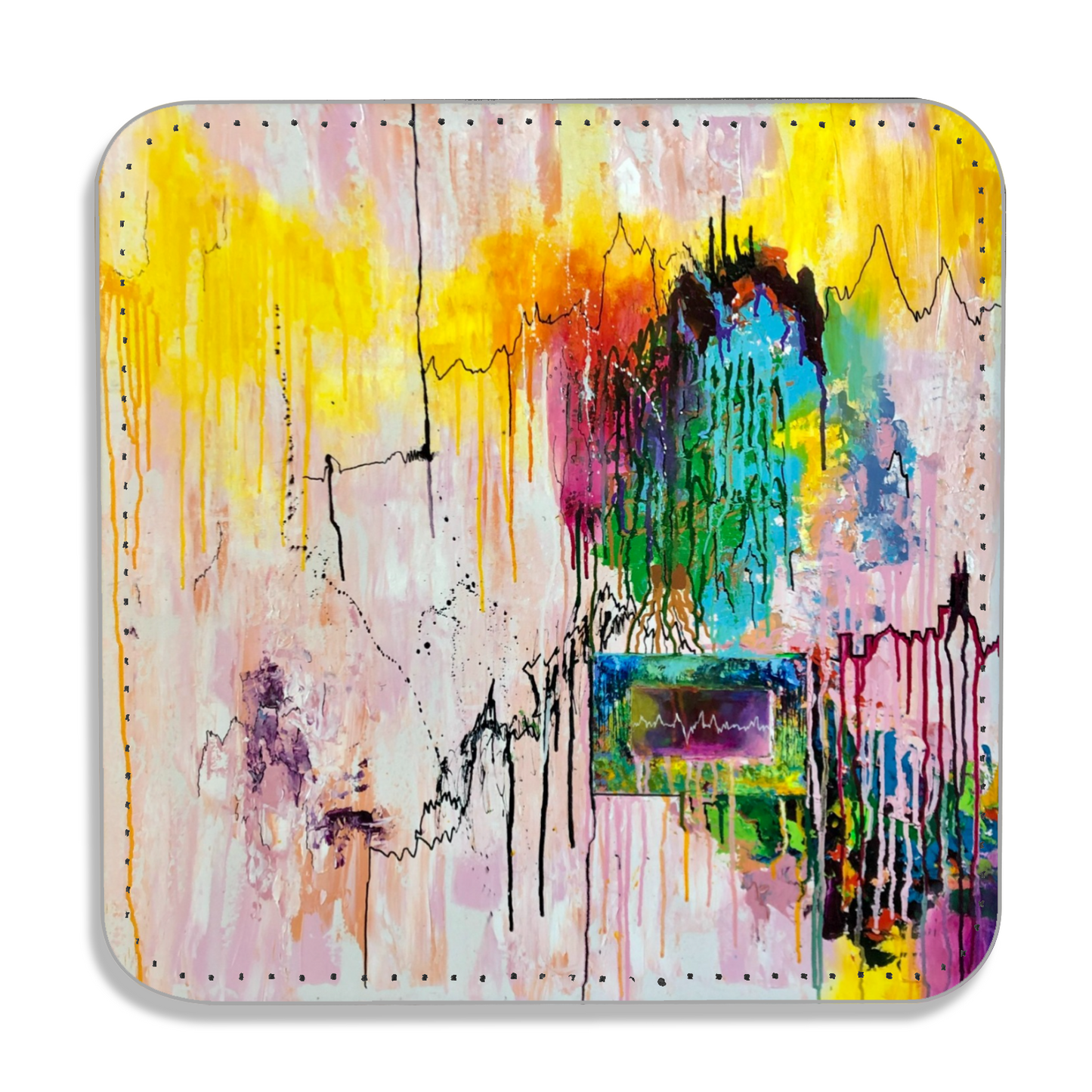 "Camino" Single Vegan Leather Coaster
