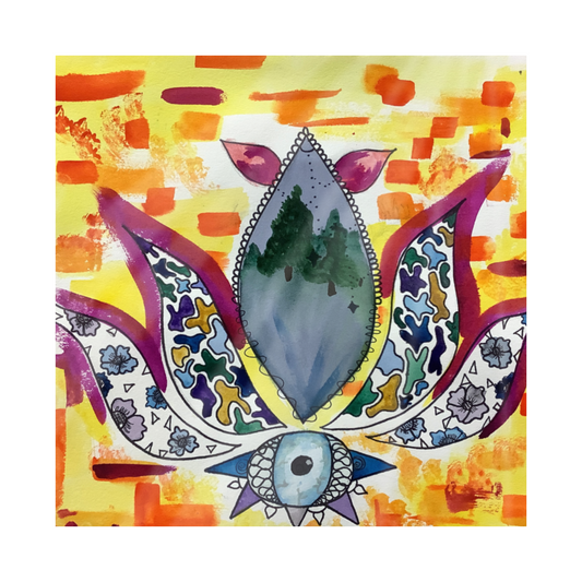 Twist Hearts "Symbols of Love" Single Glass Coaster