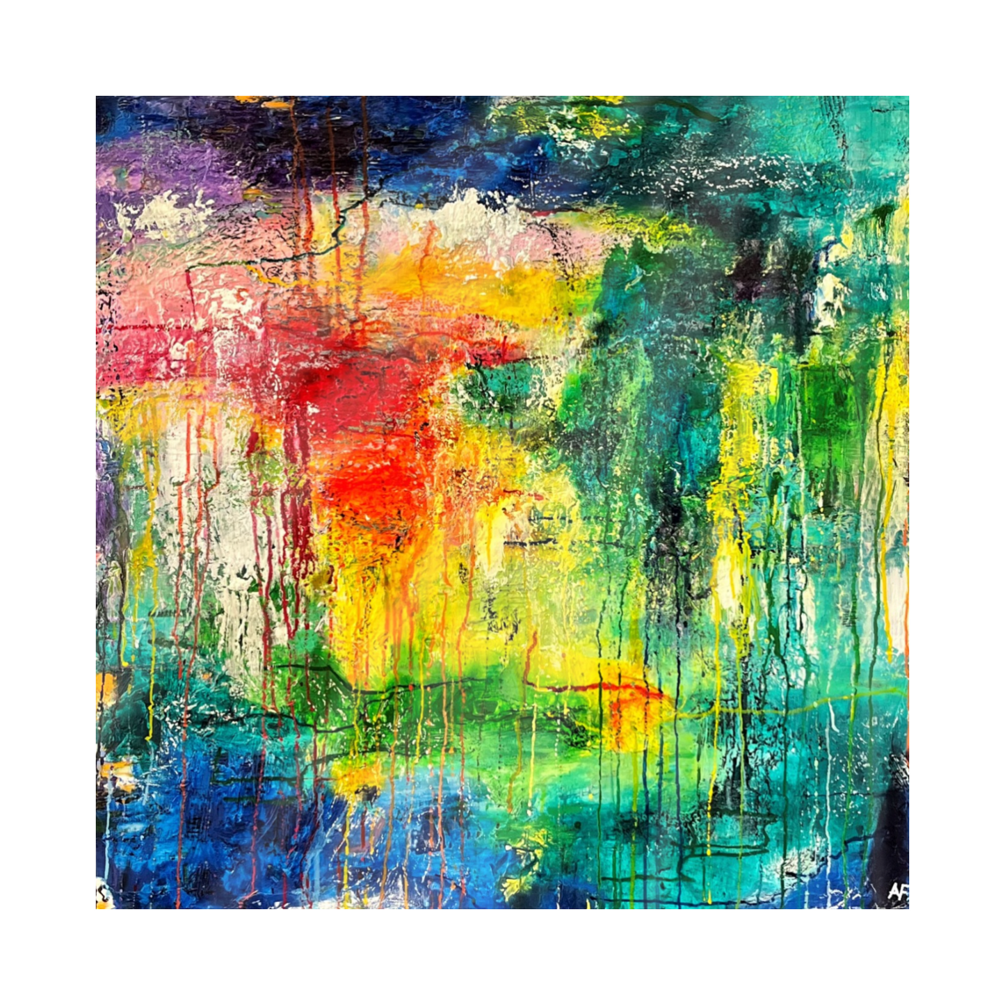 "Renewal" Single Glass Coaster