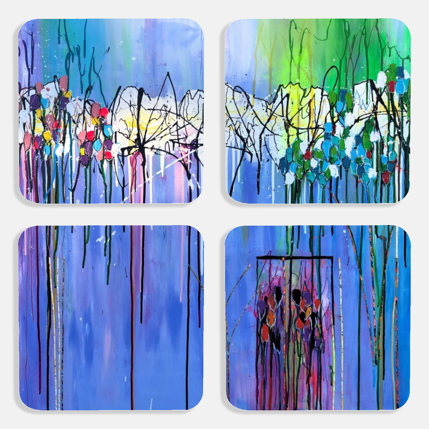 "Tulips" Vegan Leather Four Pack