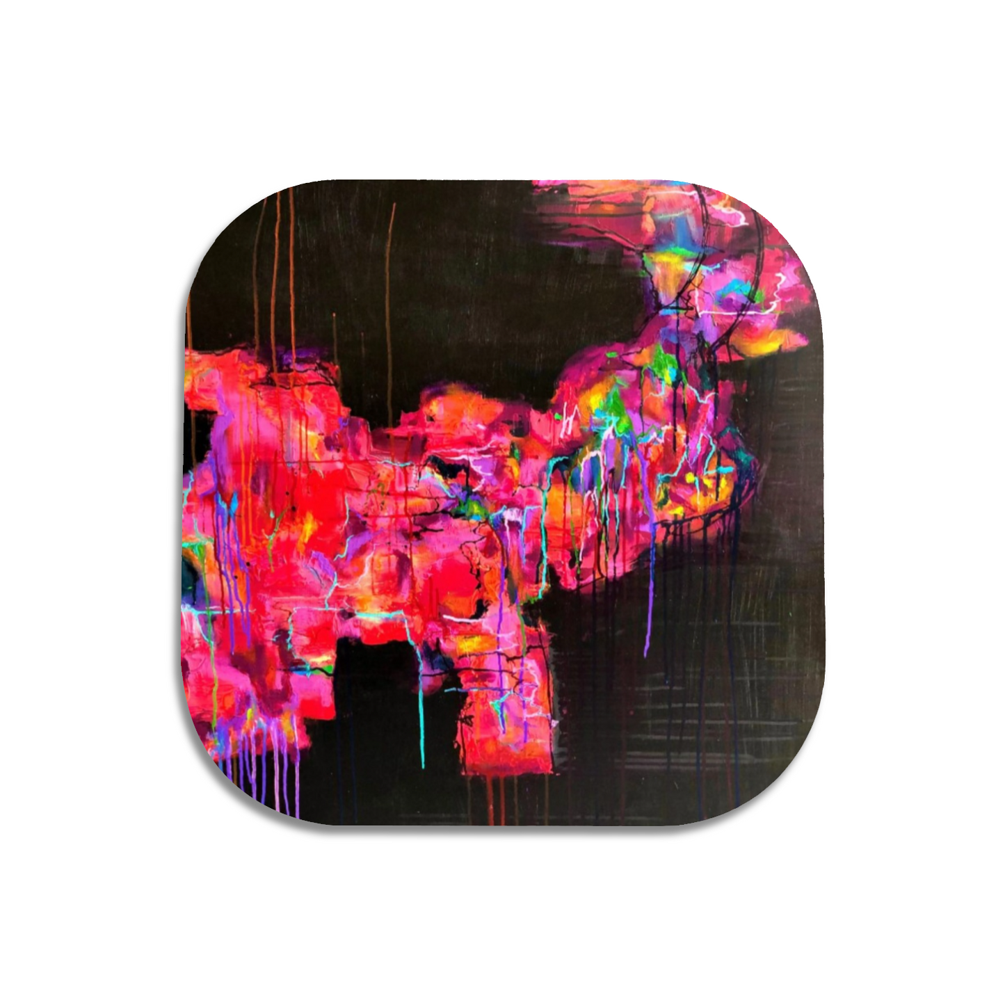 "Elephant" Single Wooden Coaster