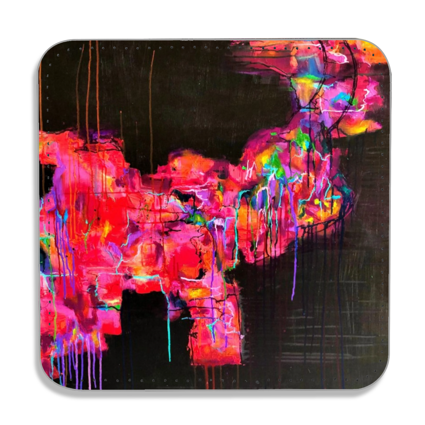 "Elephant" Single Vegan Leather Coaster