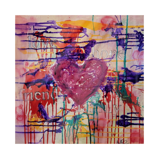 "Love Over Everything" Single Glass Coaster