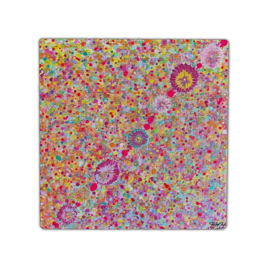 "Bright / Fight / Light" Single Linen Coaster