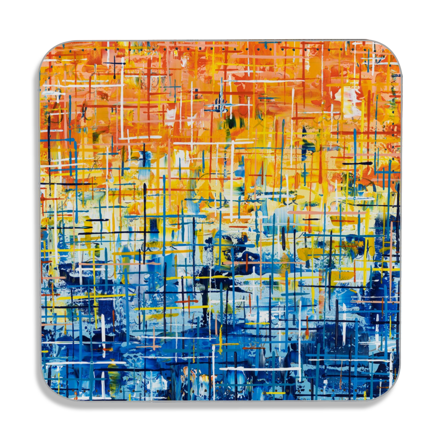 "The Gift Breast Cancer Gave Me" Single Vegan Leather Coaster