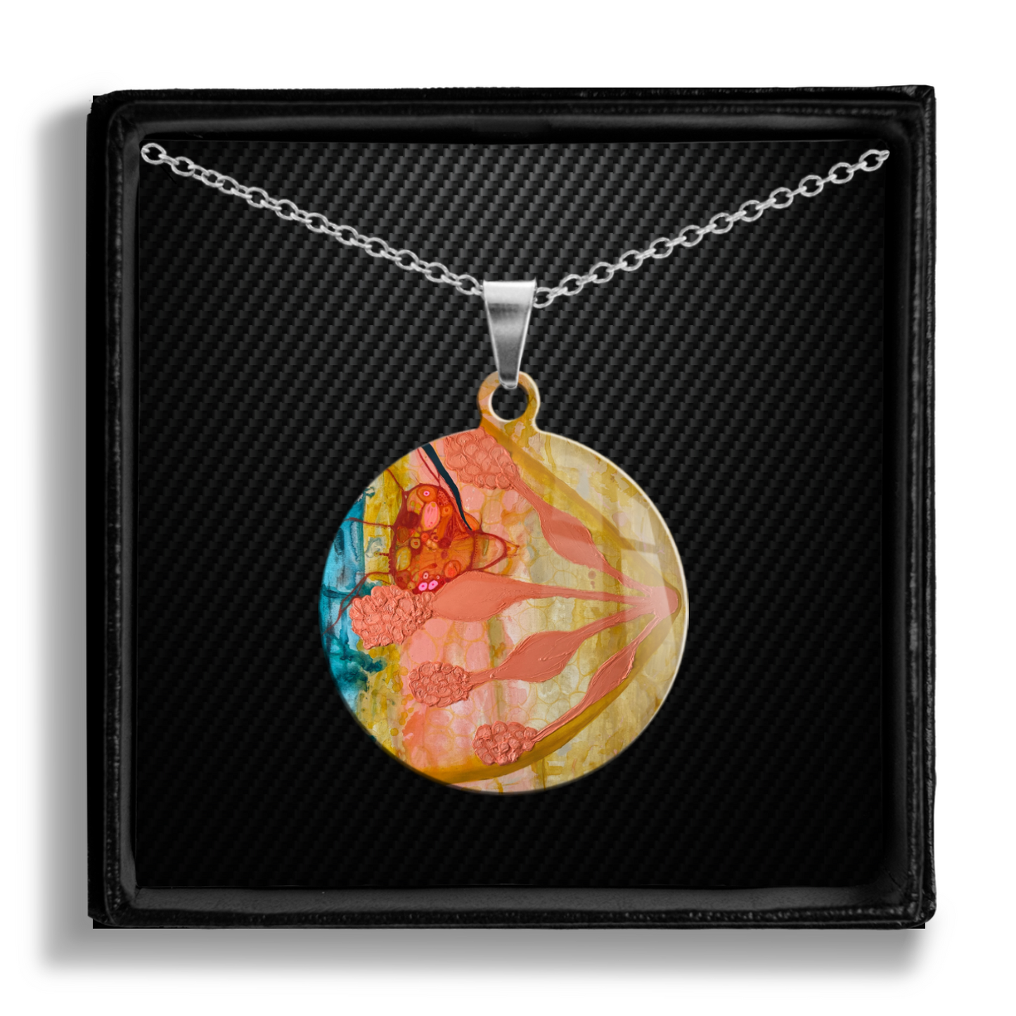 "She Laughed as if We Would Never Die" Pendant