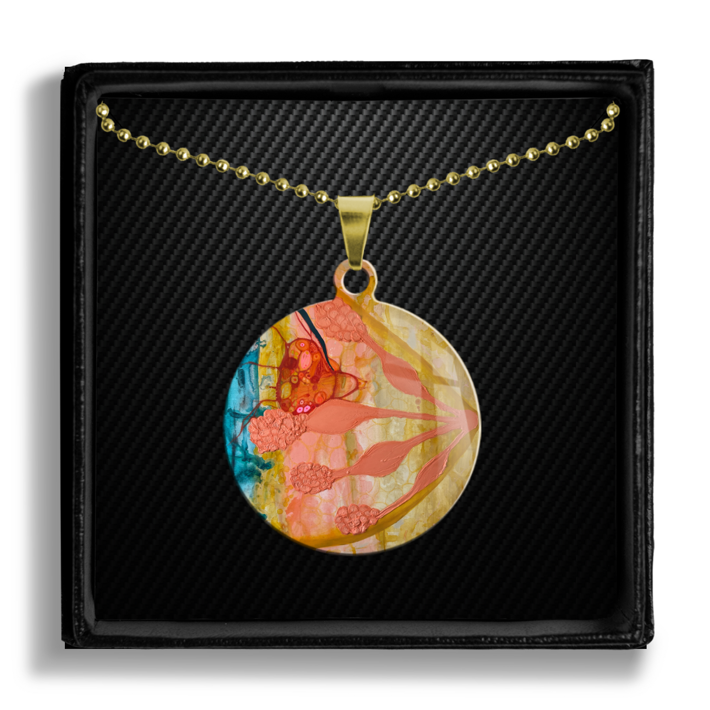 "She Laughed as if We Would Never Die" Pendant