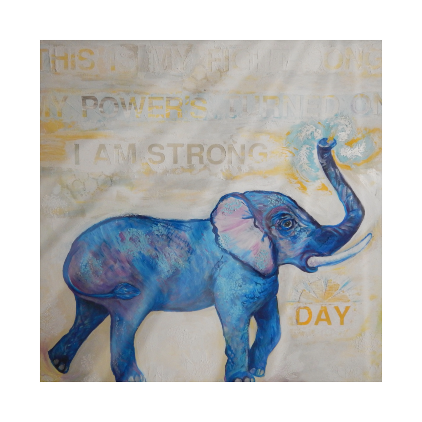 "My Power's Turned On" Single Glass Coaster