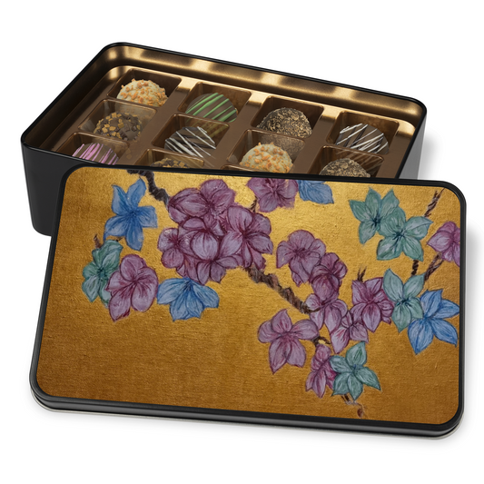 Handmade Chocolate Truffles in "3 Colors" Tin