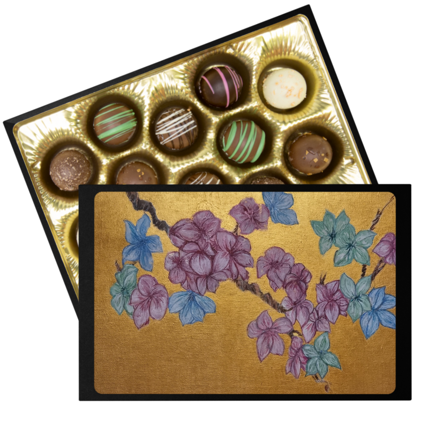 Handmade Chocolate Truffles in "3 Colors" Box