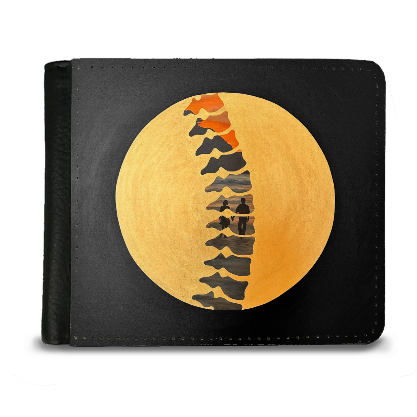 "Backbone" Faux Leather Wallet