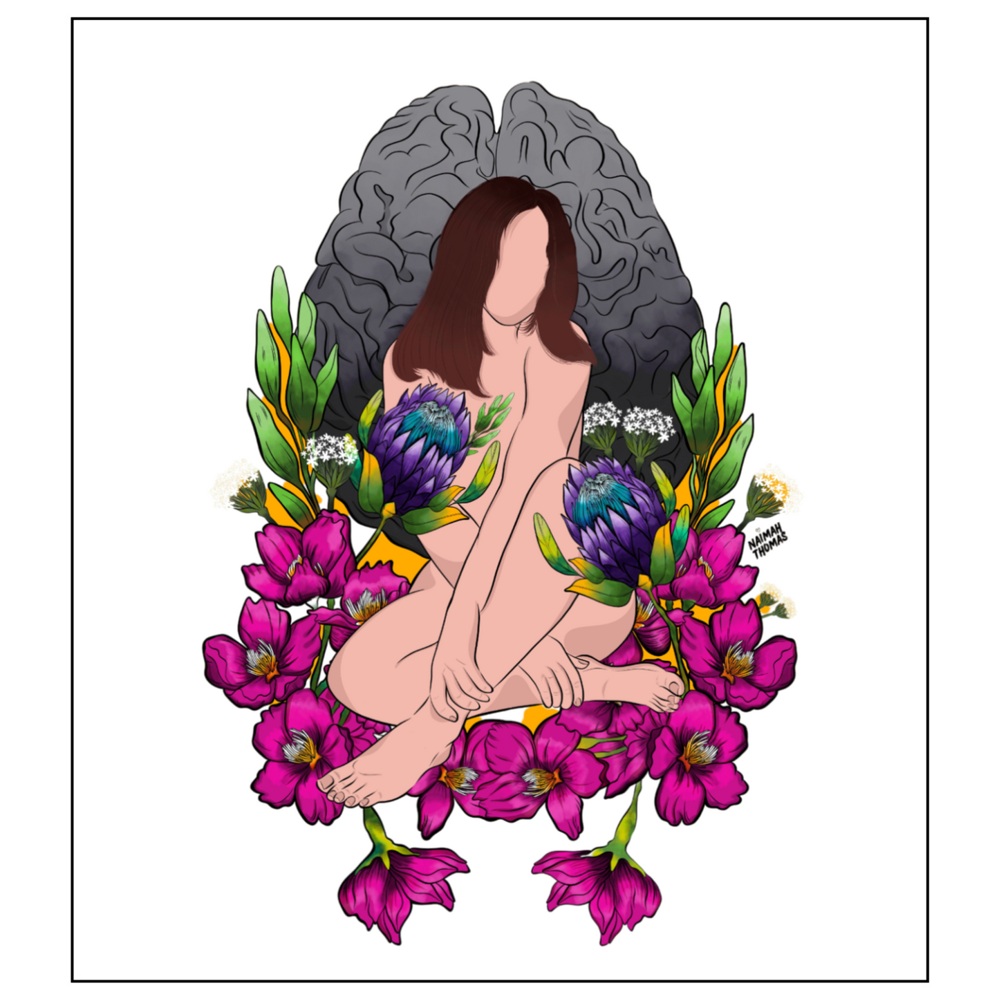 "Wandering amongst the cherry blossoms" Pint Glass