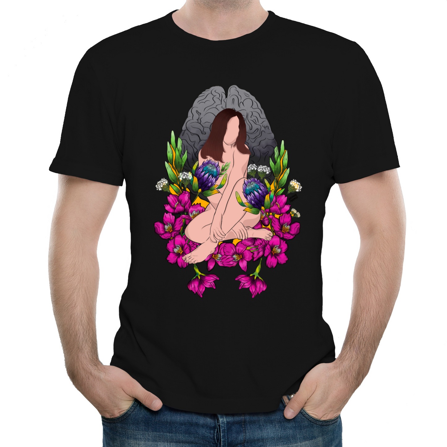 "Wandering amongst the cherry blossoms" Unisex Tee