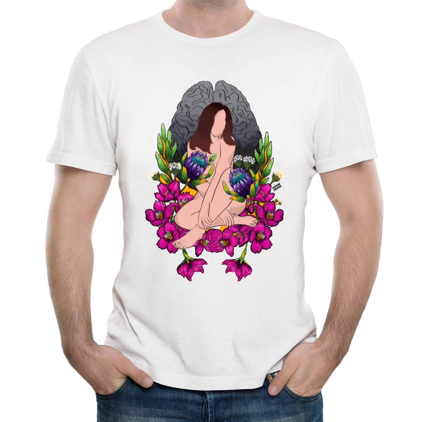 "Wandering amongst the cherry blossoms" Unisex Tee