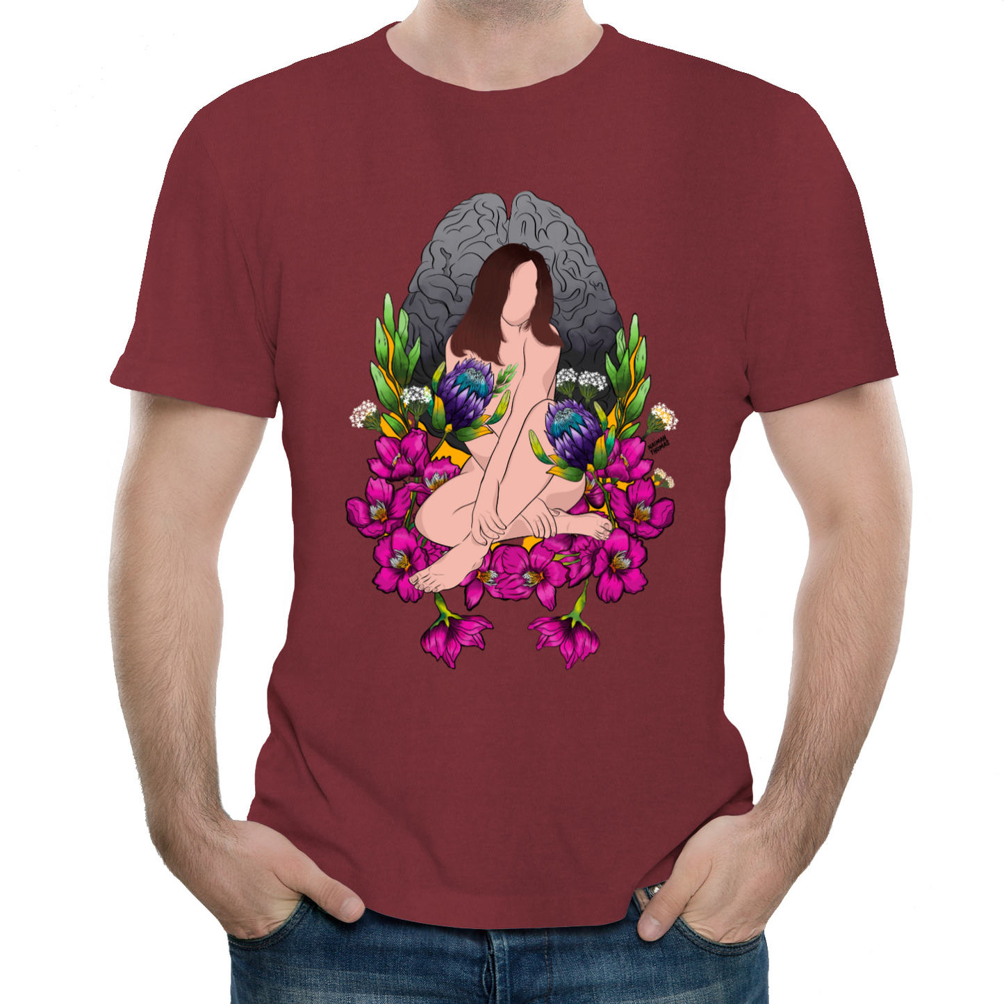 "Wandering amongst the cherry blossoms" Unisex Tee