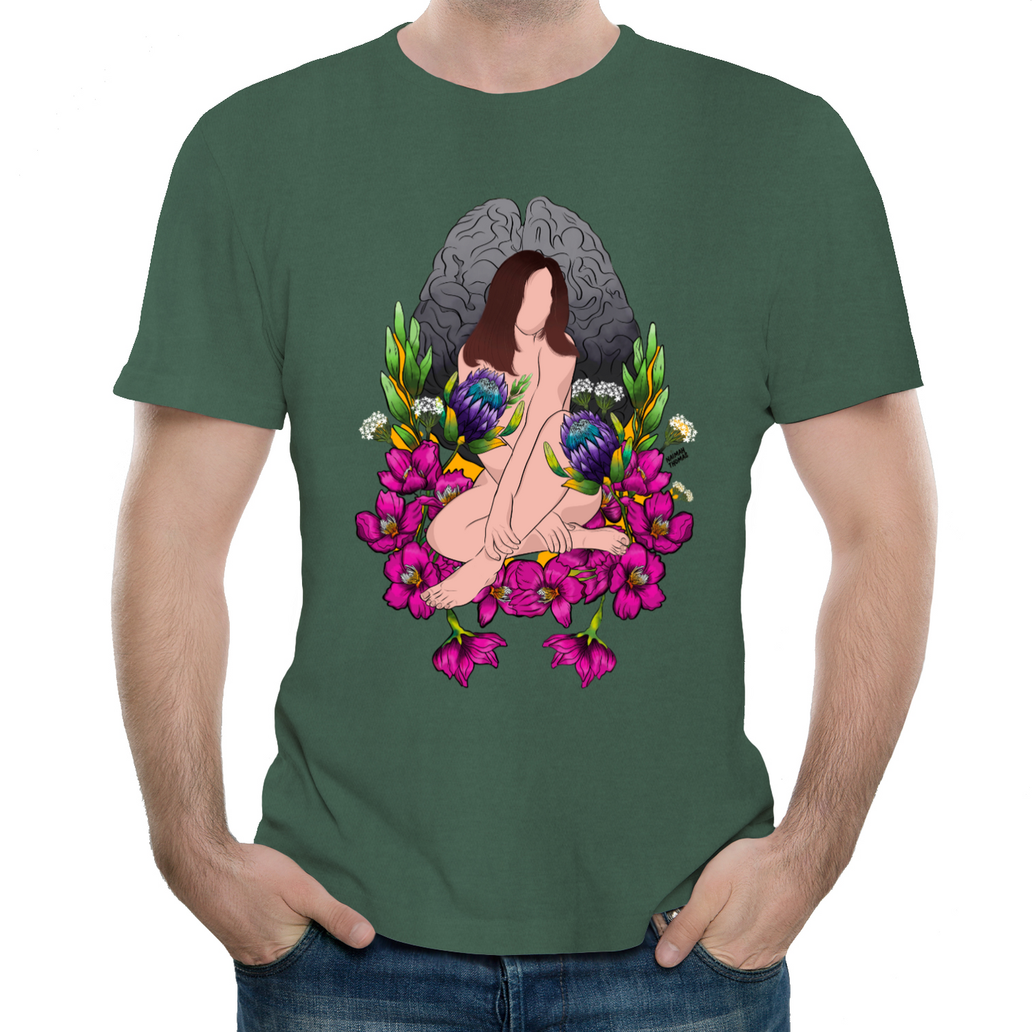 "Wandering amongst the cherry blossoms" Unisex Tee