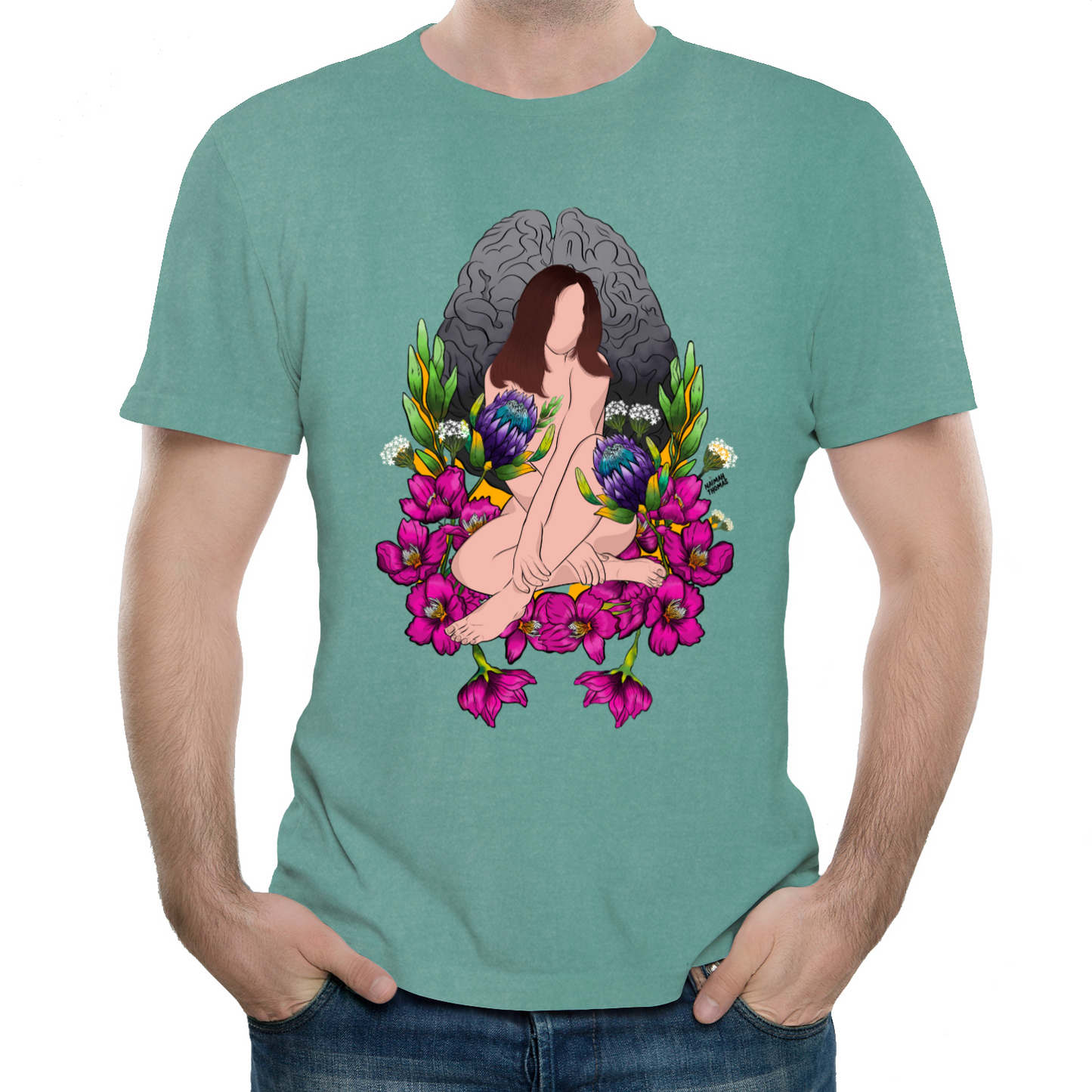 "Wandering amongst the cherry blossoms" Unisex Tee