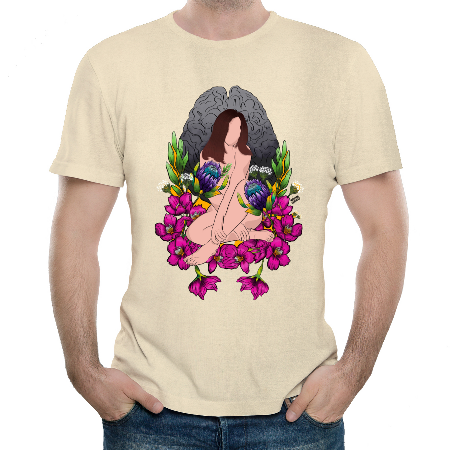"Wandering amongst the cherry blossoms" Unisex Tee
