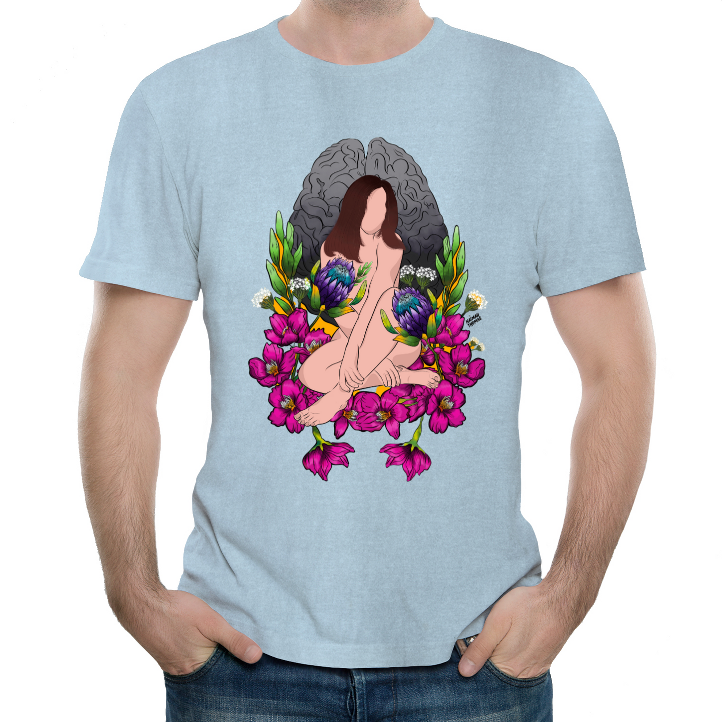 "Wandering amongst the cherry blossoms" Unisex Tee