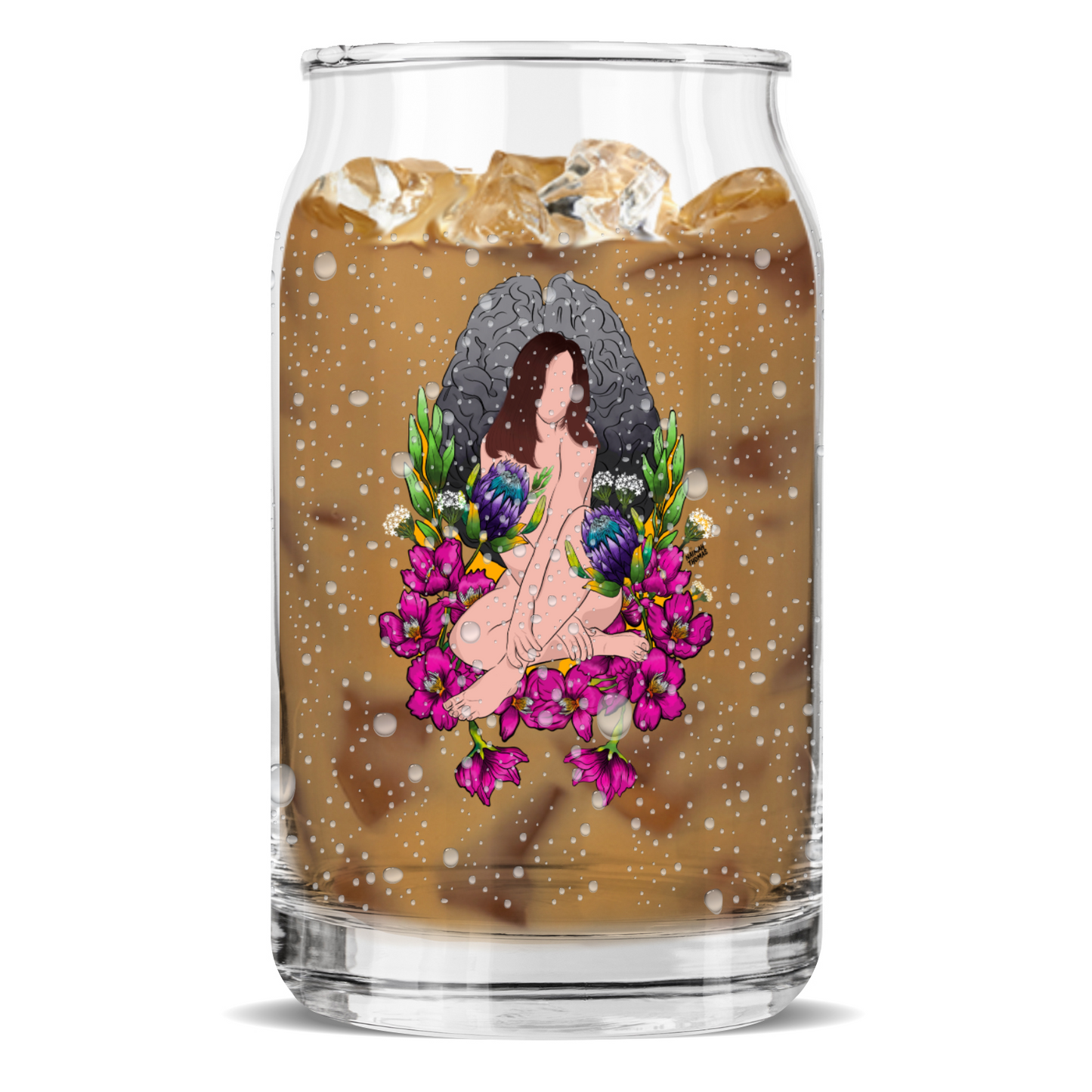 Wandering amongst the cherry blossoms Sculpted Glass