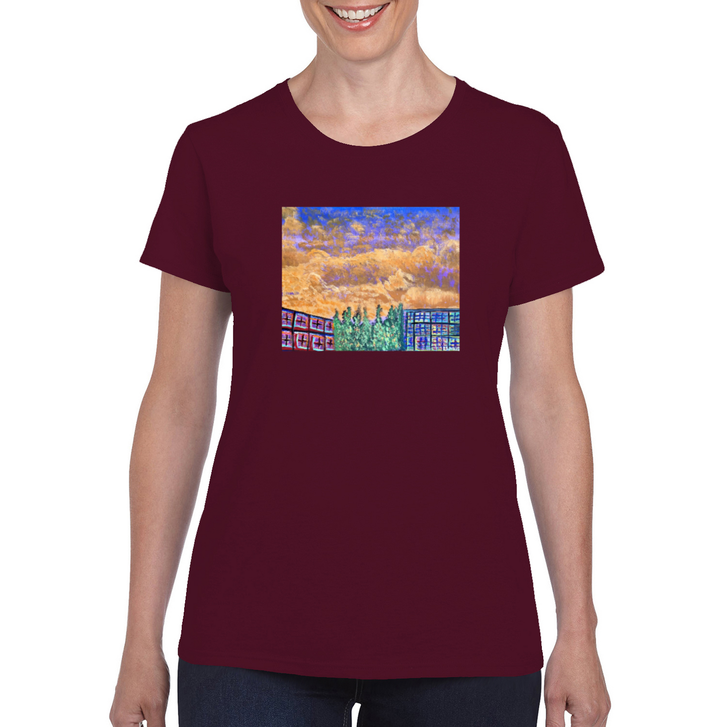 "Beautiful Sky on a Terrible Day" Women's Tee