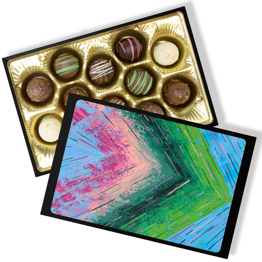 Handmade Chocolate Truffles in "Move Forward" Box