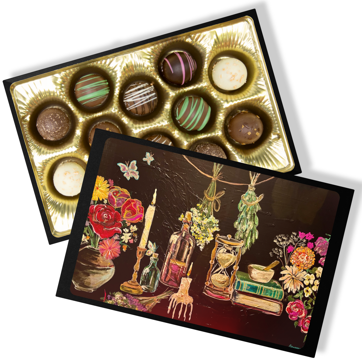 Handmade Chocolate Truffles with "Sarah's Apothecary" Box