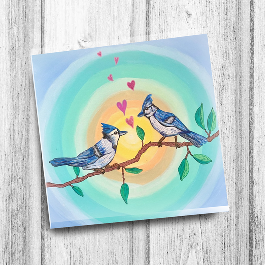 "Two Sisters" Single Glass Coaster