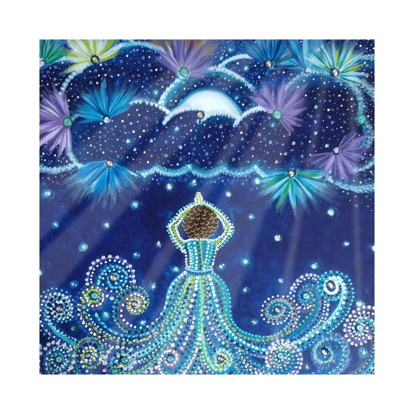 "Rachel" Single Glass Coaster