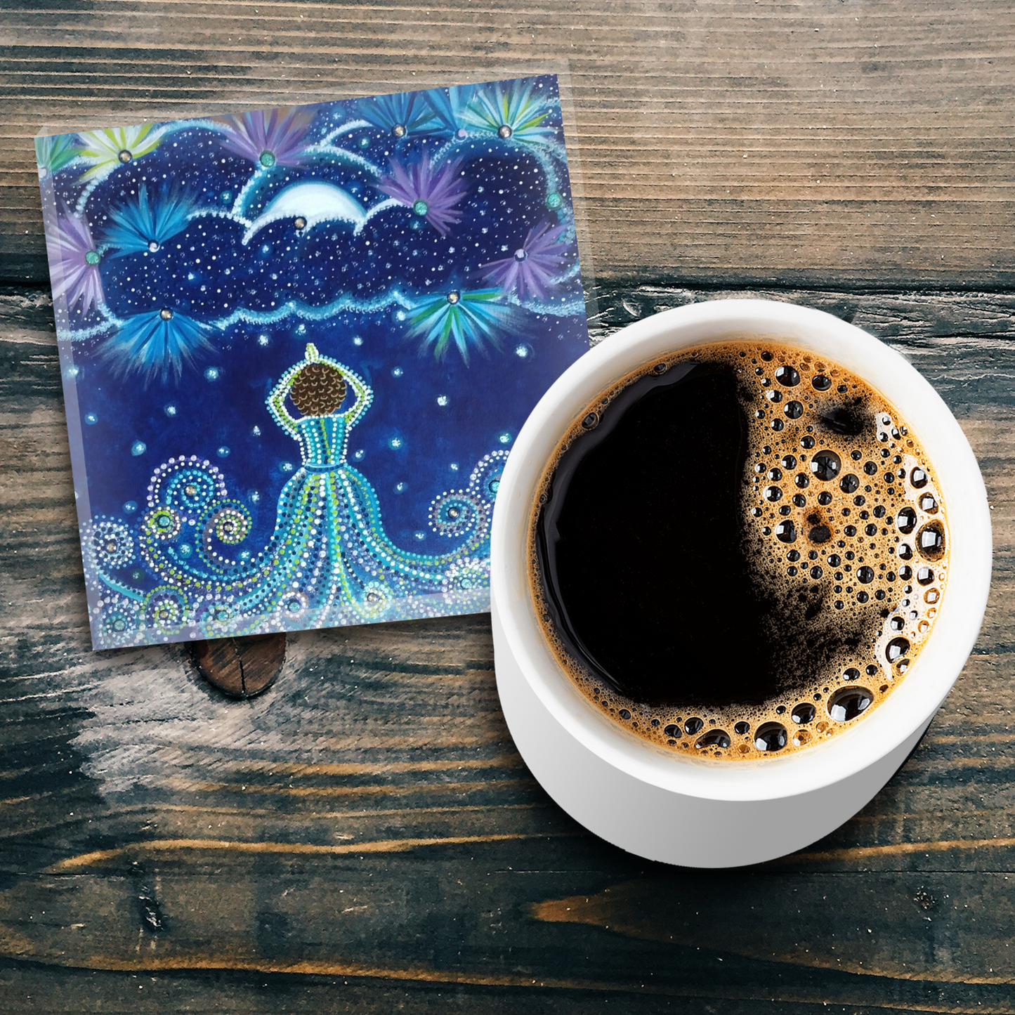 "Rachel" Single Glass Coaster