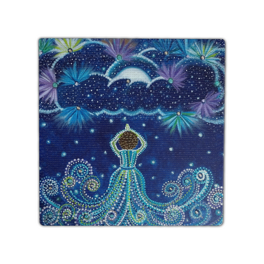 "Rachel" Single Linen Coaster