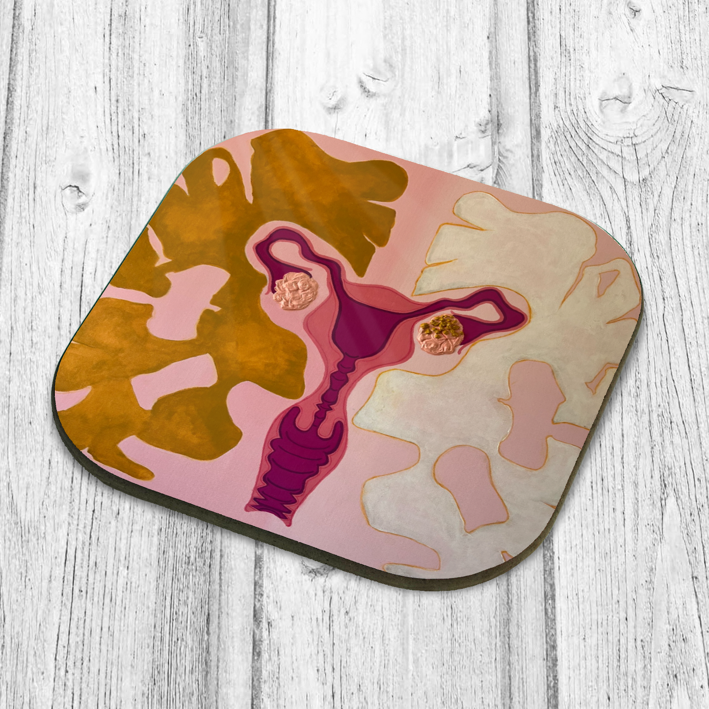 "Never Not Tender" Single Wooden Coaster