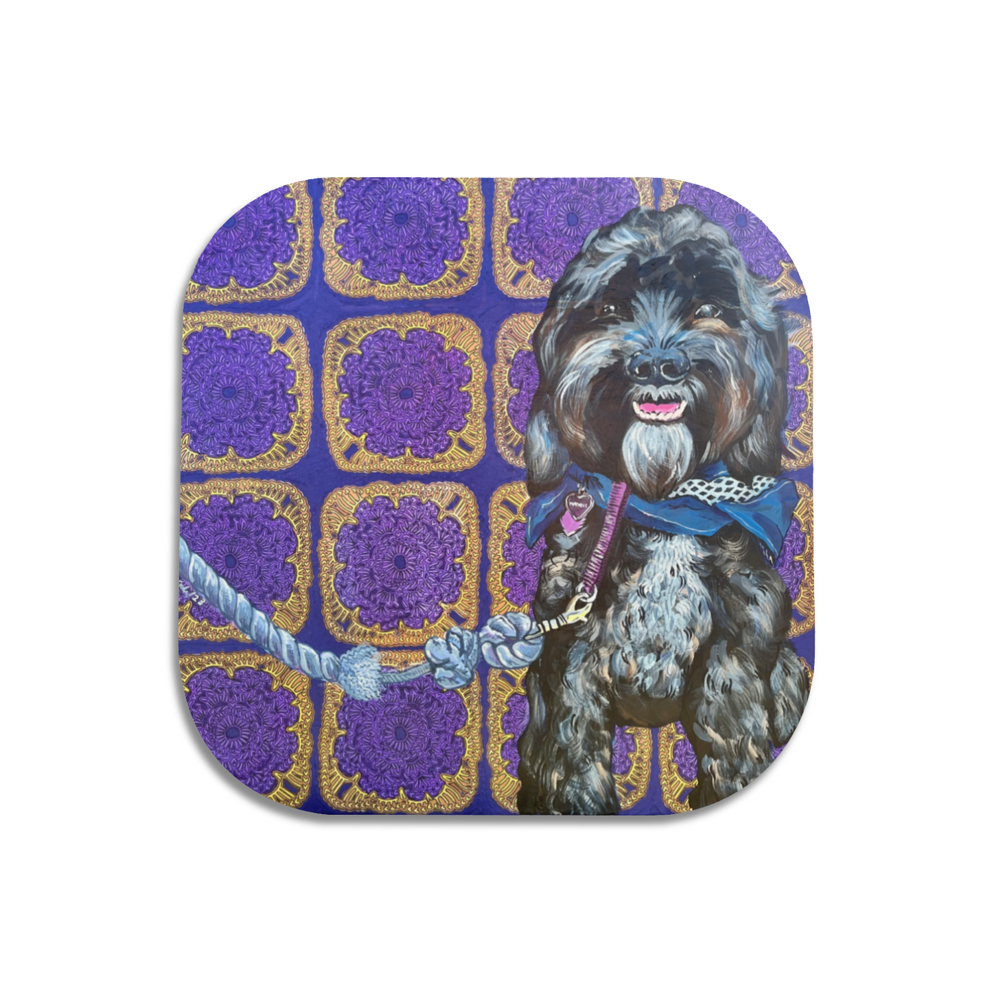 "Maybell" Single Wooden Coaster